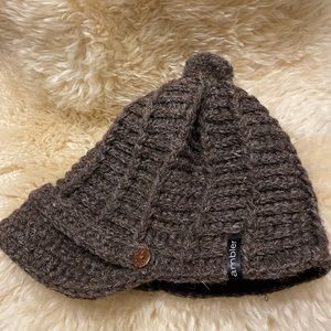 Ambler BRN Hand knit Wool Child Toque